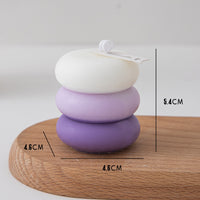 Abstract Elegance: Creative Unique Shaped Candles Geometric Scents Candle Spiral Cool Shaped Candle