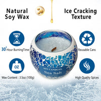 SSY Candle Gain scented candle Sea Salt Mainstays Scented Candles Classic 3.5 oz Men’s Scented Candles