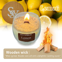 SSY Candle Lemon Scented Candle Bath & Body Works Candle Scents Classic 7.9 oz Scented Candles for Men