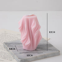 Abstract Elegance: Creative Geometric Scents Candle Wavy Texture Candle Home Decoration