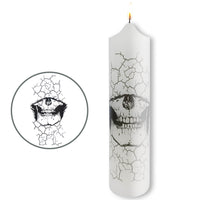 Velas de pilar de dientes de calavera de 8 pulgadas, paquete de 1 Uds.