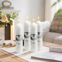 8 Inch Skull Teeth Pillar Candles 1pcs Pack